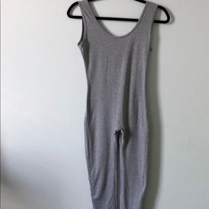 One piece gray jumpsuit